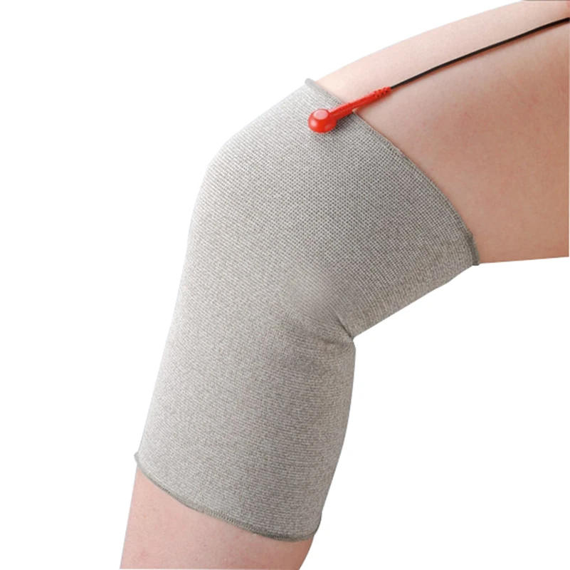 1 пара Проводящий волоконный электрод наколенники Массажер Акупунктура с 2 0 мм
