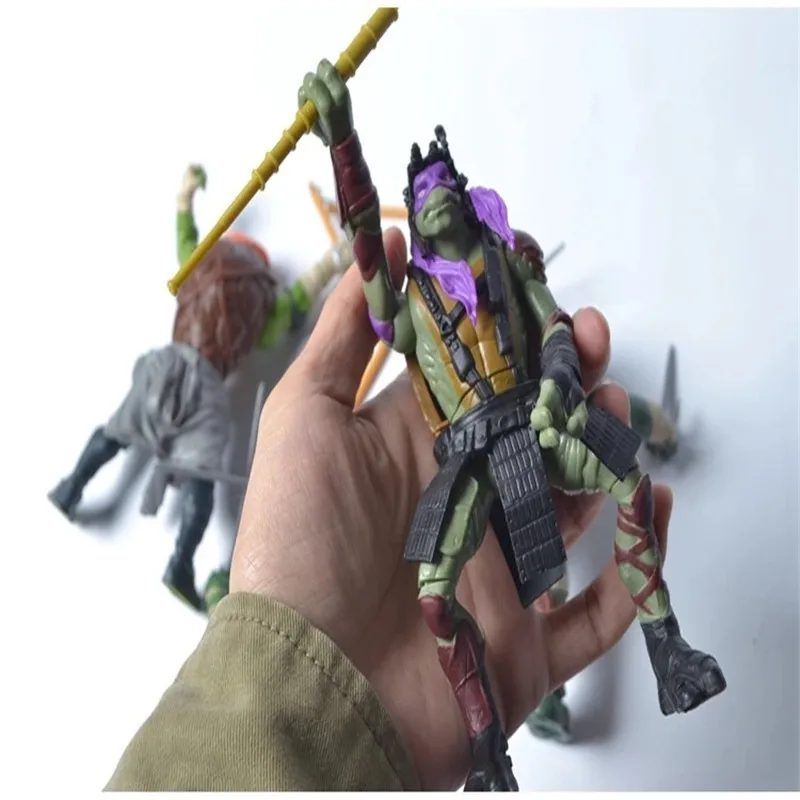 4 шт./лот канализационные черепахи Аниме Фигурка микеланжело Донателло Leonardo Raphael
