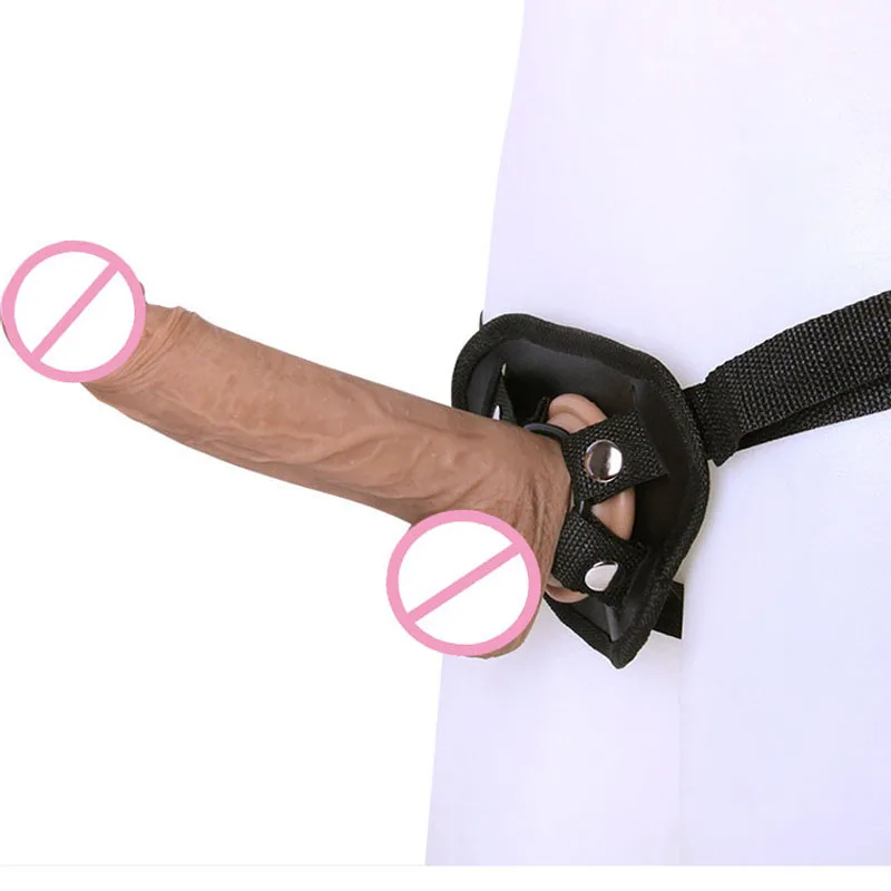 Мягкий силиконовый фаллоимитатор присоска реалистичный пенис ремешок на для