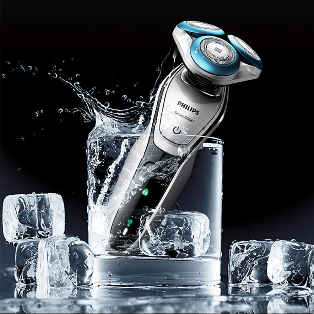 

Philips men's electric razor shaver S6011 IPX7 waterproof rechargeable Microbead skincare specially designed for sensitive skin