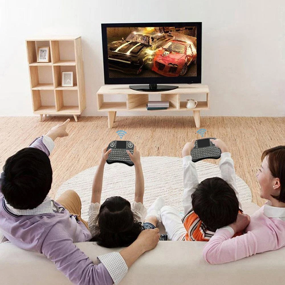 I8 Беспроводная мини-клавиатура 2,4 ГГц с тачпадом Fly Air mouse для tv BOX PS3 PC(без подсветки AAA батареи
