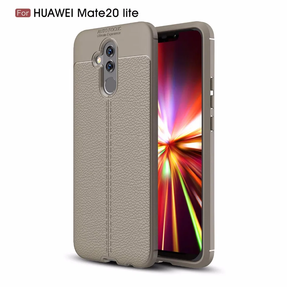 Для huawei Коврики 20 lite чехол мягкий тонкий кожаный силиконовые ударопрочный