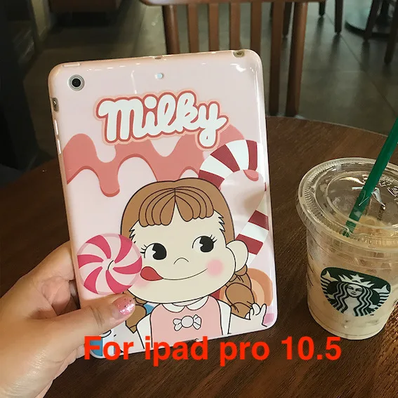 Симпатичные kawayi чехол Обложка для ipad Pro10.5 9,7 air2 Мягкая обложка для ipad Air1 чехол mini1/2/3/4 для ipad подставка держатель - Цвет: ipad pro 10.5 g