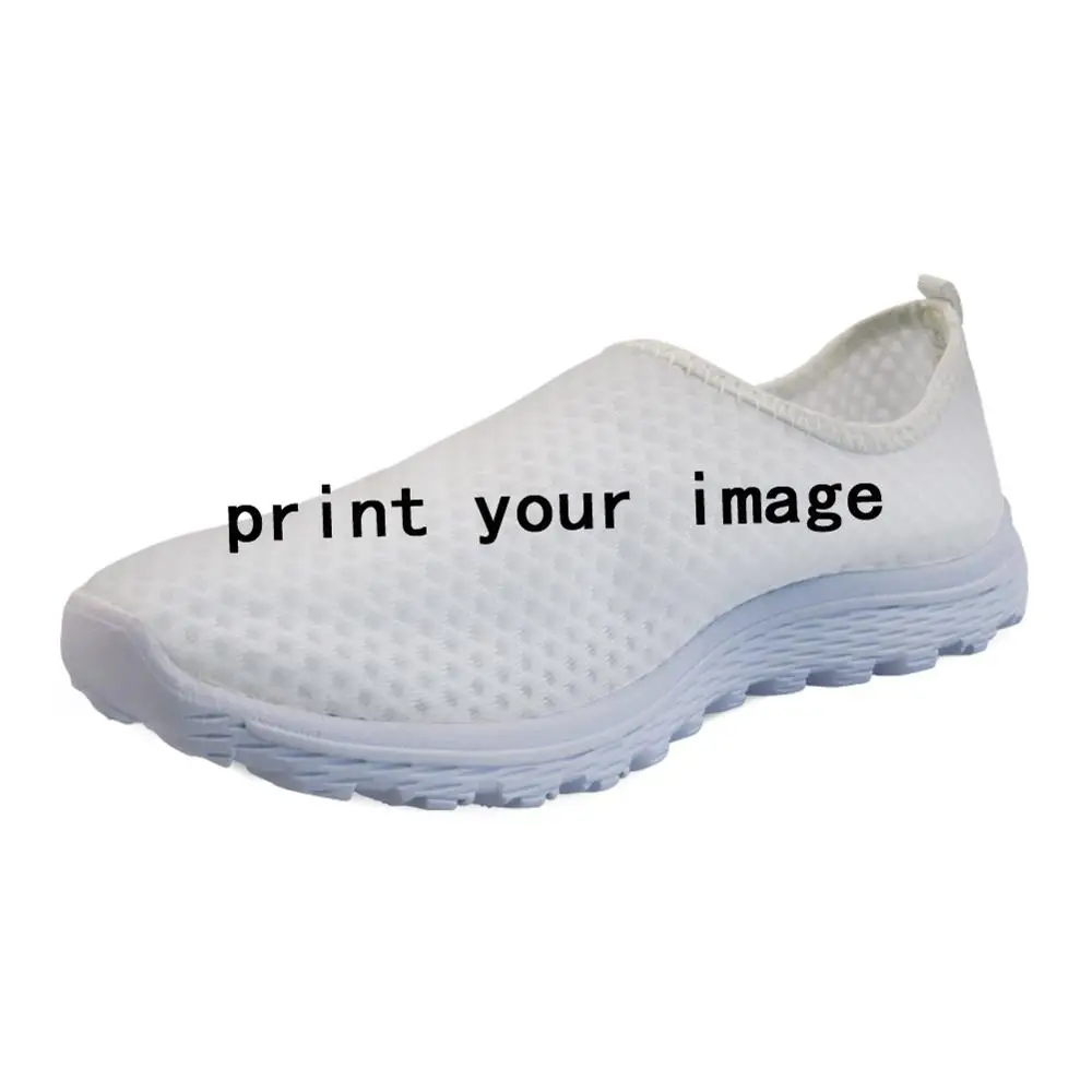 FORUDESIGNS Custom Your Image Breathable Flat Shoes for Women Casual Lady Girls Summer Mesh Slip-on Walking | Обувь