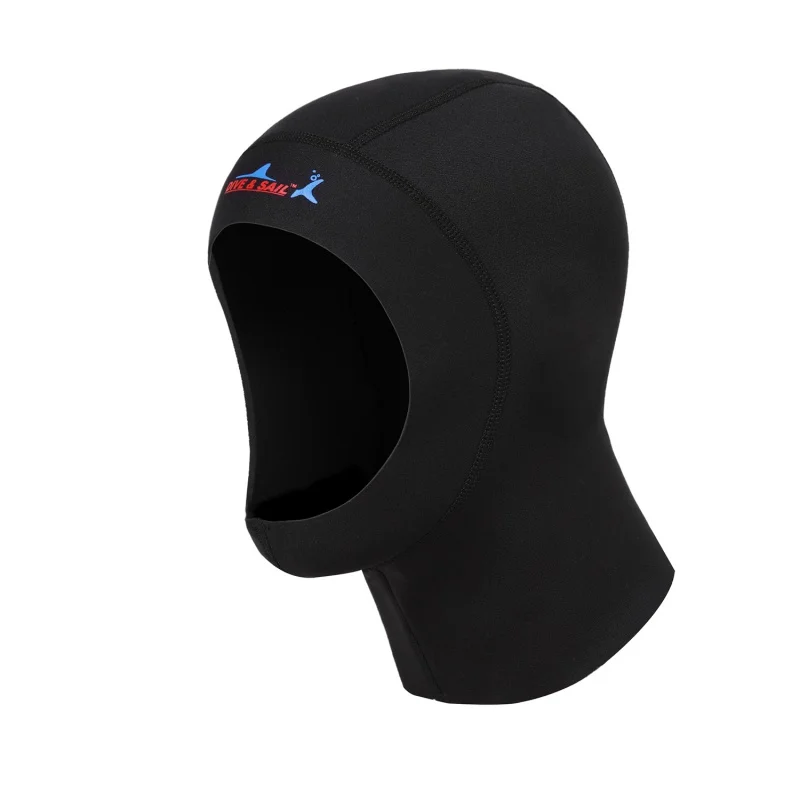

Hot Winter Swim Warm Protect Hair Ear Neoprene Scuba Diving Cap With Shoulder Snorkeling Equipment Hat Hood Neck Cover 3mm