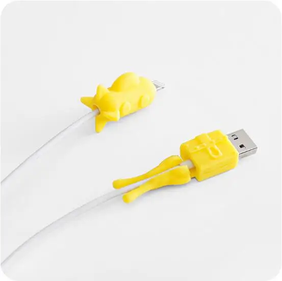2 шт./компл. с рисунком и нашивкой в виде ангельских USB кабель защитный AWG защитной