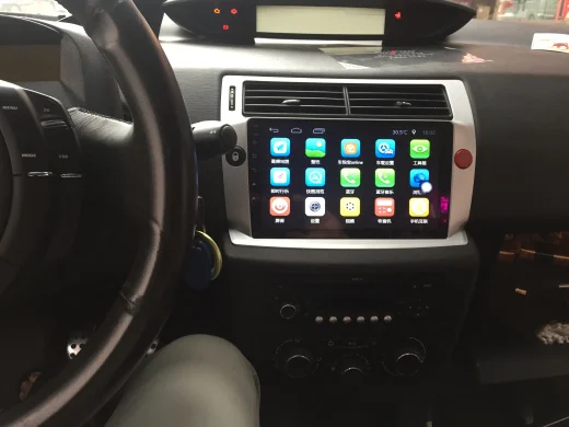 Elanmey android 8,1 Автомобильный мультимедийный для Citroen C-Quatre C4 2006-2011 gps стерео магнитофон Авторадио плеер