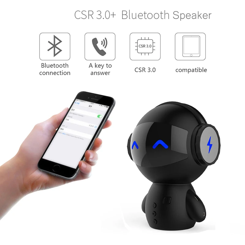 Интеллектуальный робот Bluetooth динамик с функцией внешнего аккумулятора