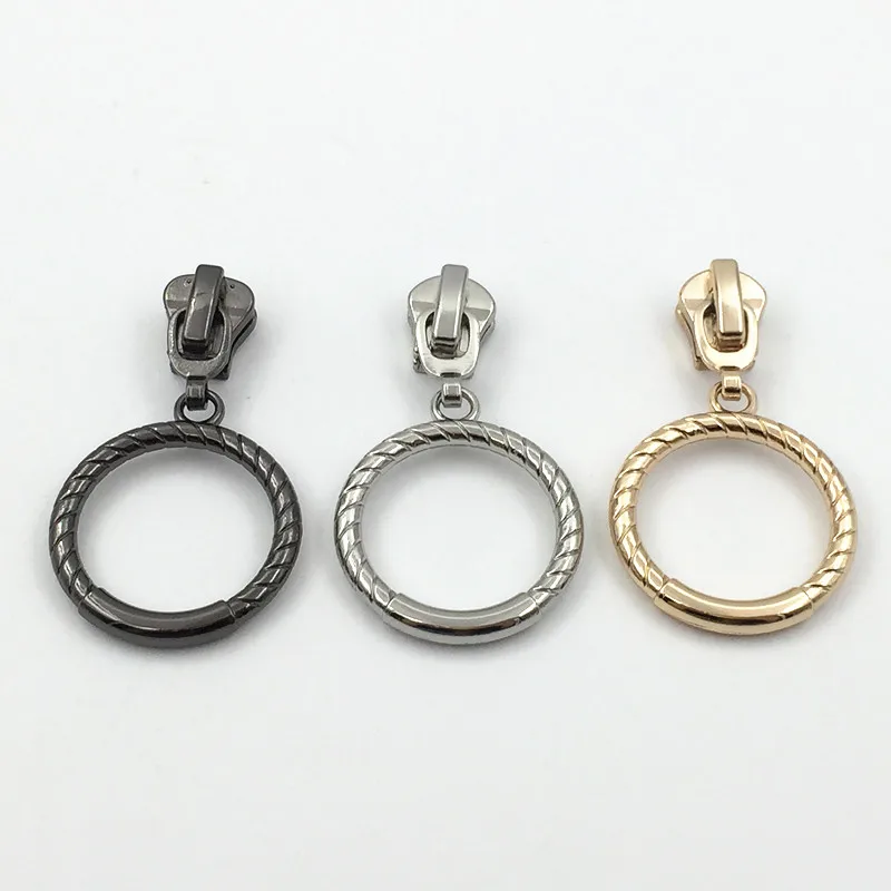 Металлическое кольцо слайдер на молнии #3 #5 ремонт пальто куртки платья молния