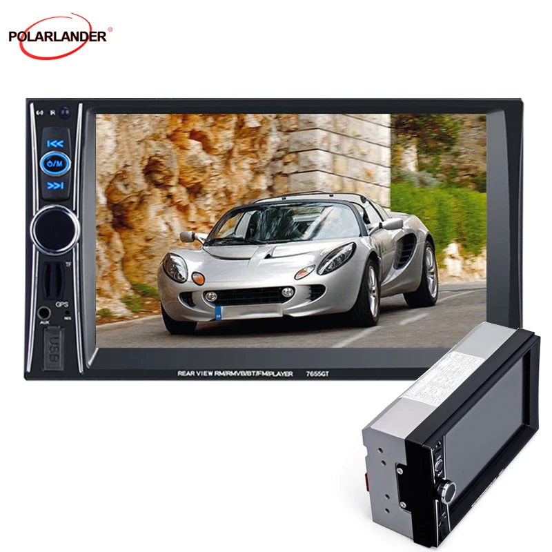 

Автомагнитола 2 DIN с поддержкой USB/TF/AUX, FM-радио, GPS-навигация, 6,6 дюйма, HD 8G карта памяти, Bluetooth MP5 плеер, автомобильное стерео радио