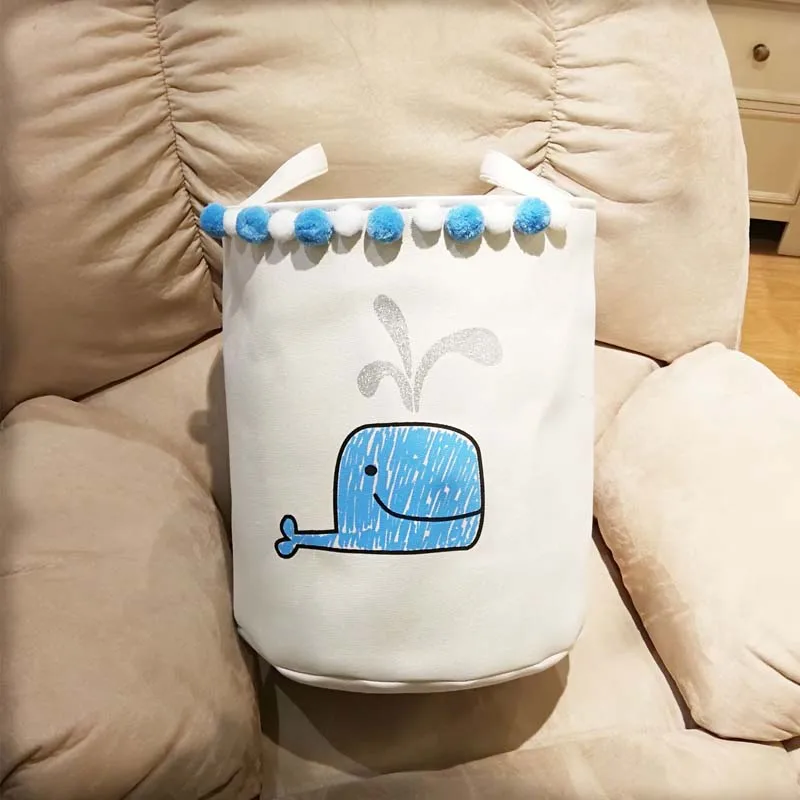 Складная корзина для белья с мультяшным рисунком ствол хранения стоящее ведро