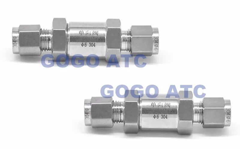 Высокое качество обратный клапан 3 6 8 10 мм 1/" 1/4" 3/" 1/2" жесткая трубка SS304 нержавеющая сталь высокого давления кислотостойкий односторонний клапан