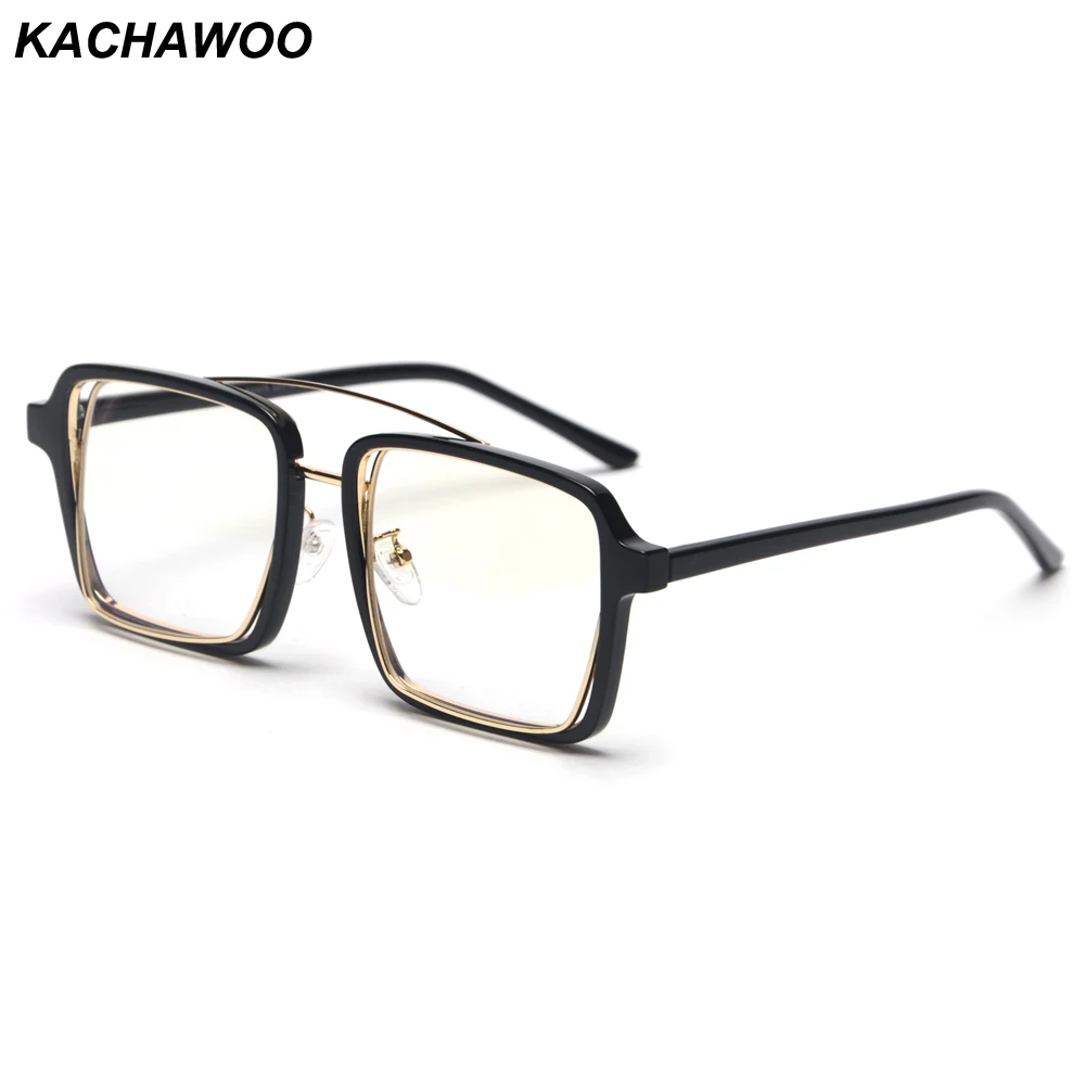 Kachawoo винтажные квадратные очки для женщин леопардовые прозрачные черные оправы