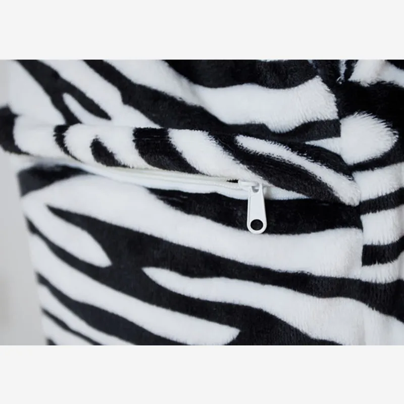 животное Зебра onesie пижамы Lounge набор для взрослых унисекс костюм пижама женская