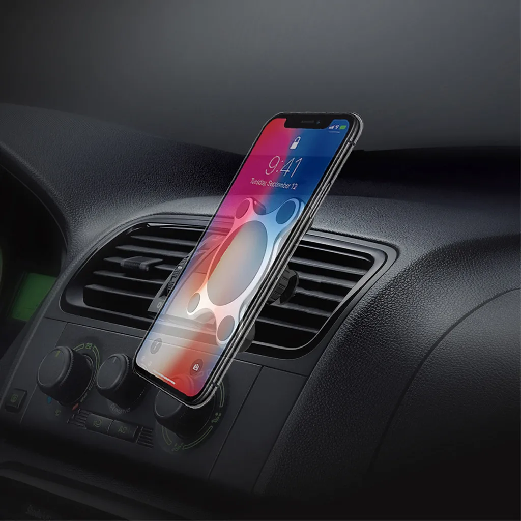 Держатель телефона с креплением на вентиляционное отверстие 10 Вт Qi Беспроводное