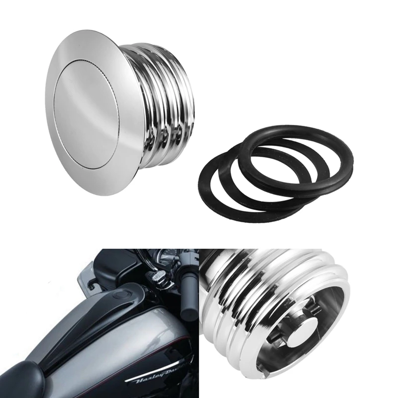 Черная всплывающая газовая Крышка для Harley Flush крышка резервуара