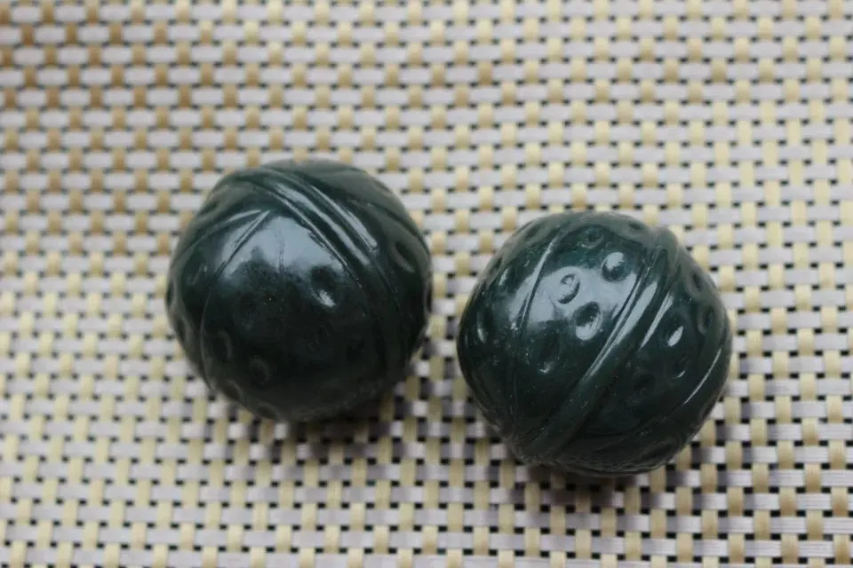 Натуральный нефрит и грецкий орех рукоятка игральные части Wenwan каменные кусочки