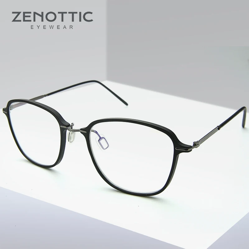 ZENOTTIC очки по рецепту для мужчин оправа анти синий луч оптические близорукость