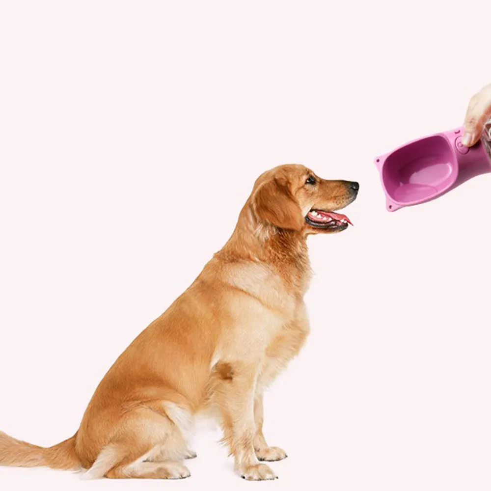 Portable Pet Dog Water Bottle For Small Large Dogs Feeder Travel Puppy Cat Drink Bowl Outdoor Dispenser Supplies | Дом и сад
