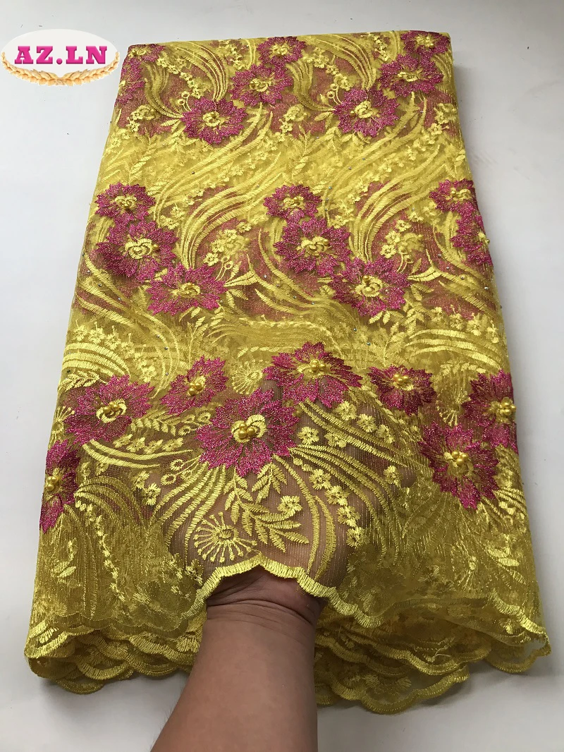 Королевская Синяя африканская кружевная ткань 2019 высококачественное кружево