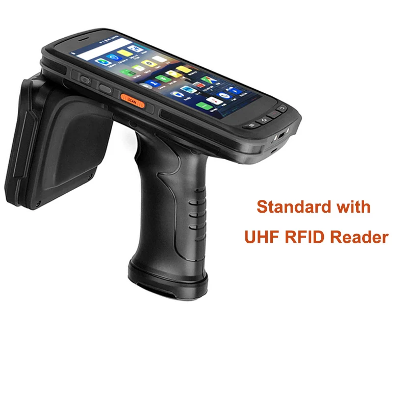 5,2 дюймов 2G ram 16G rom память ручной UHF RFID считыватель длинный диапазон IP65 с 2D сканер штрих-кода Android 6 PDF417 сканер штрих-кода - Цвет: UHF RFID