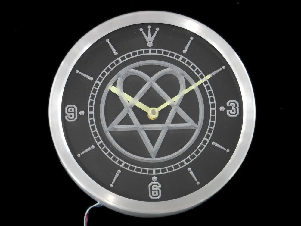 Nc0166 светодиодные настенные часы с неоновыми световыми знаками|wall clock|led wall clockclock