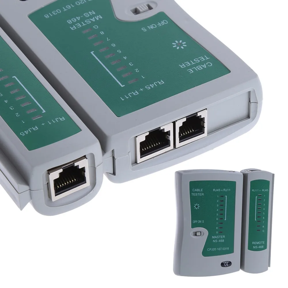 Новый профессиональный тестер сетевого кабеля RJ45 RJ11 RJ12 CAT5 UTP LAN|Сетевые