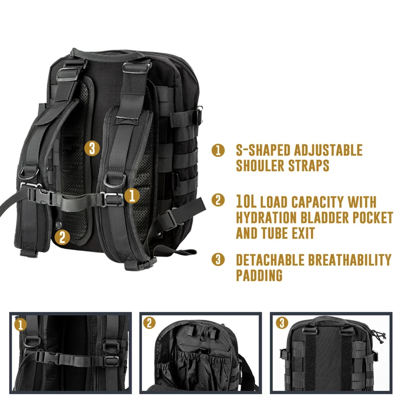 OneTigris T-REX штурмовой пакет военная армия MOLLE рюкзак сумки