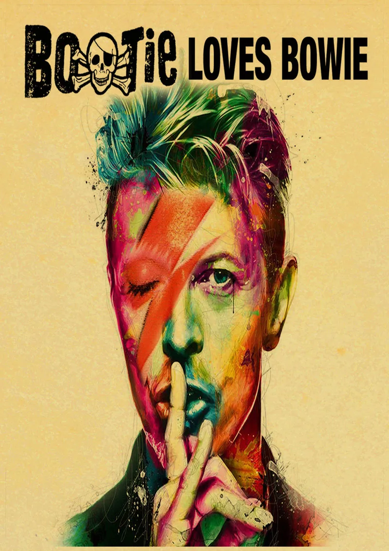 A014 ВИНТАЖНЫЙ ПЛАКАТ DAVID-BOWIE художественный Печатный Ретро плакат домашний декор комнаты декоративная живопись винтажная Настенная картина - Цвет: A014