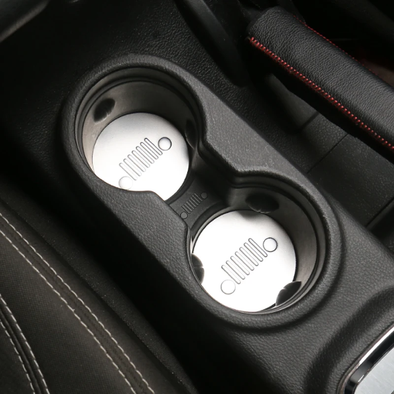 2 дверный автомобильный коврик для чашки Jeep Compass 2017 + украшение стайлинга