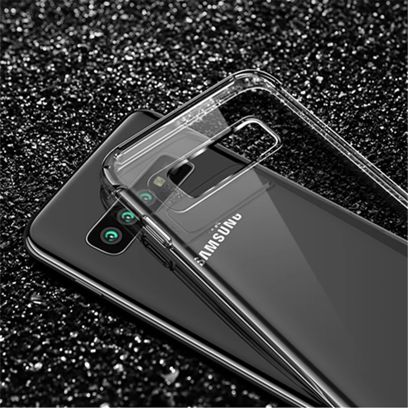 Прозрачный мягкий чехол из ТПУ с кристаллами для Samsung Galaxy S10e S8 S9 S10 Plus Note 9 8 защита