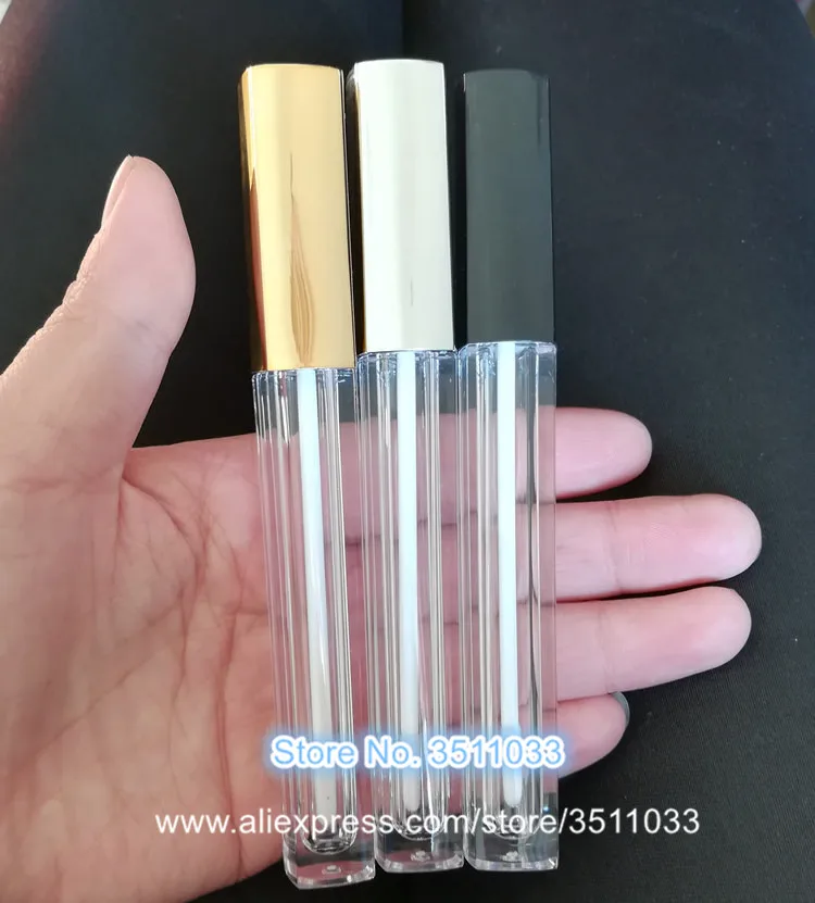 4 5 мл квадратная прозрачная Косметическая трубка для блеска губ сделай сам