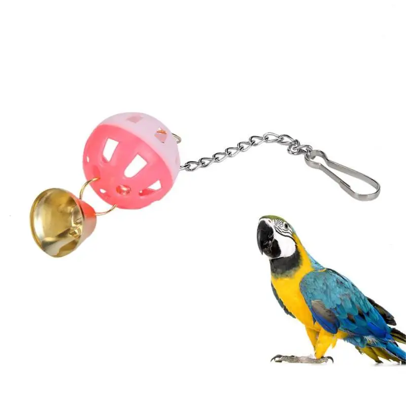 Игрушка для домашних животных попугай бубенчик жевательная игрушка Подвесные