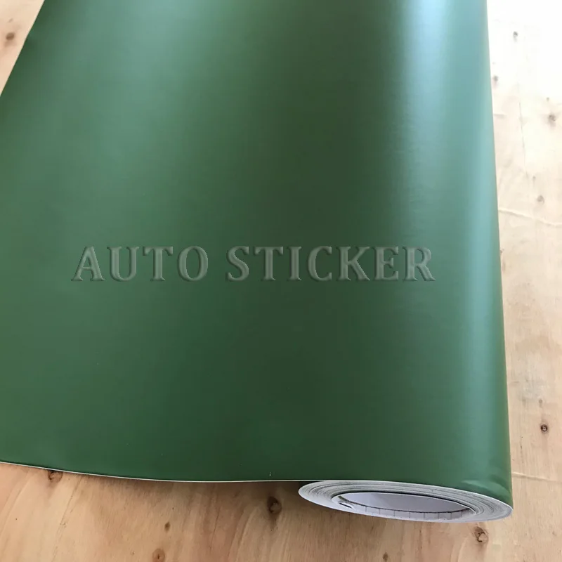 10/20/30/40/50см*152см пленка для автомобильных обертываний армейского зеленого цвета из винила с матовой поверхностью и системой воздушного выпуска.
