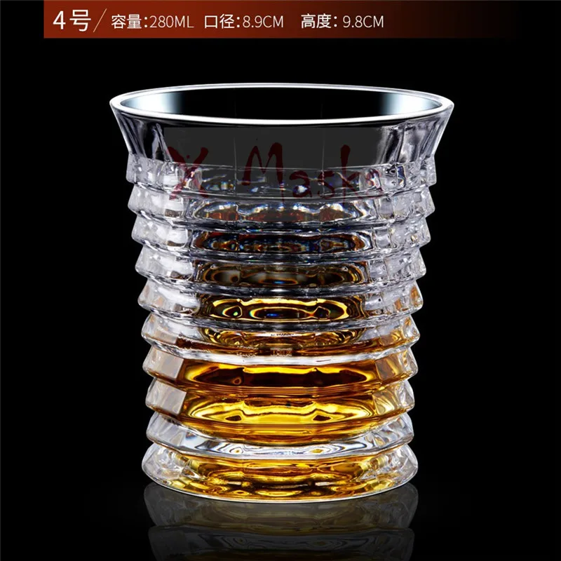 4 Винный хрустальный стакан для виски кружка стаканы tazas garrafa VBOOT vidrio bardak verre copas vino copas cristal szklanki водка bicchieri - Цвет: 4