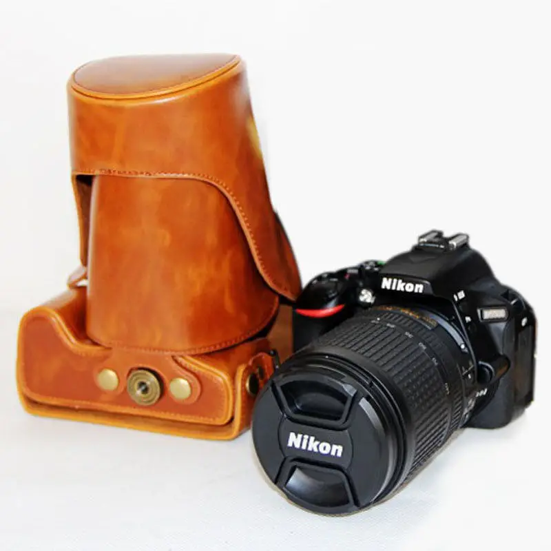 Ретро винтажный Чехол для Камеры из искусственной кожи, чехол для камеры Nikon D5100 D5200 D5300 DRSL, кофейный, черный, коричневый