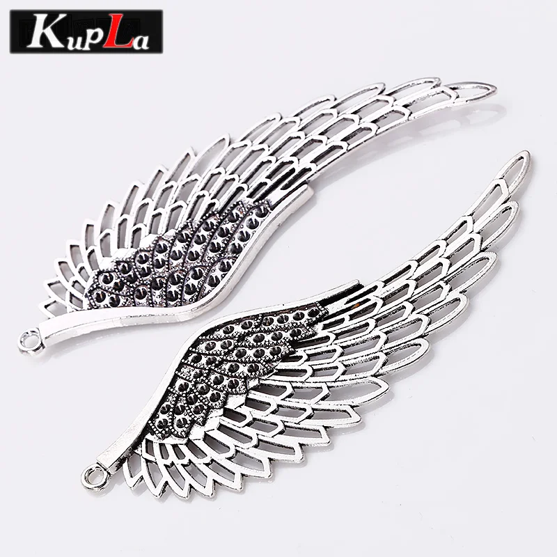 Kupla винтажные Подвески с большими крыльями DIY модные ангельские крылья