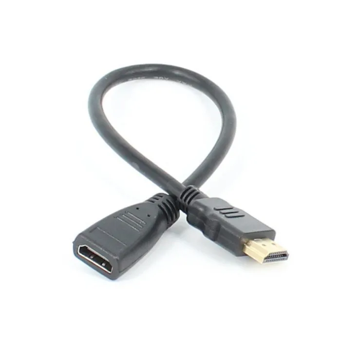 

Кабель-удлинитель 30 см HDMI-совместимый штекер-гнездо Поддержка 3D 4K 1080P