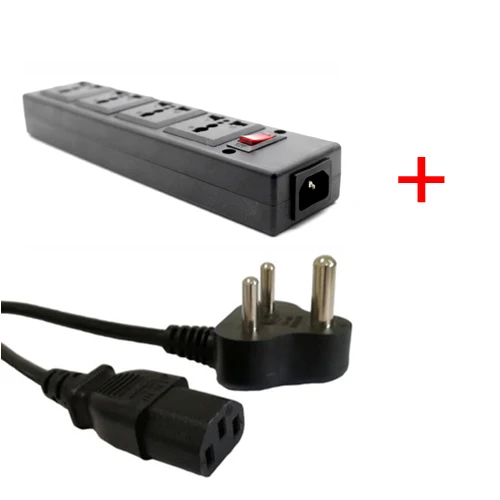 Soth africa strip Многофункциональный 250v 13a 4 jack универсальный блок питания PDU полоса IEC320 переходник Настольный Удлинитель сетевой шнур конвертер - Цвет: Soth africa strip