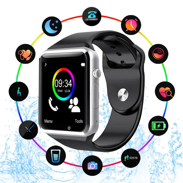Bluetooth Смарт часы наручные Спорт Шагомер с SIM Камера Smartwatch для AndroidSmartphone России T15