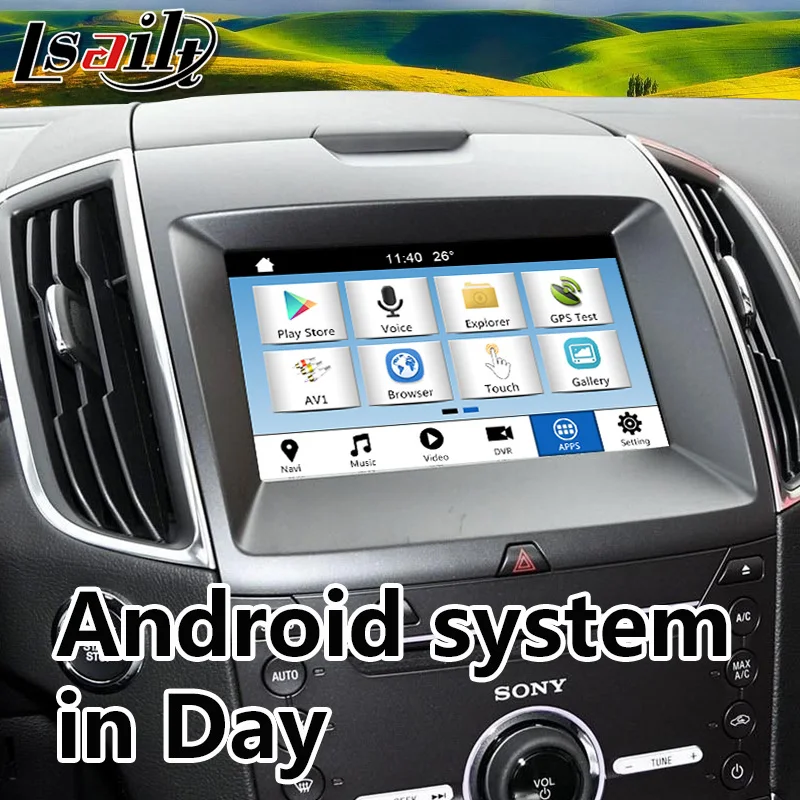 GPS навигатор Plug & Play на Android для Ford SYNC 3 Edge Fiesta и т. Д. С управлением рулевым колесом