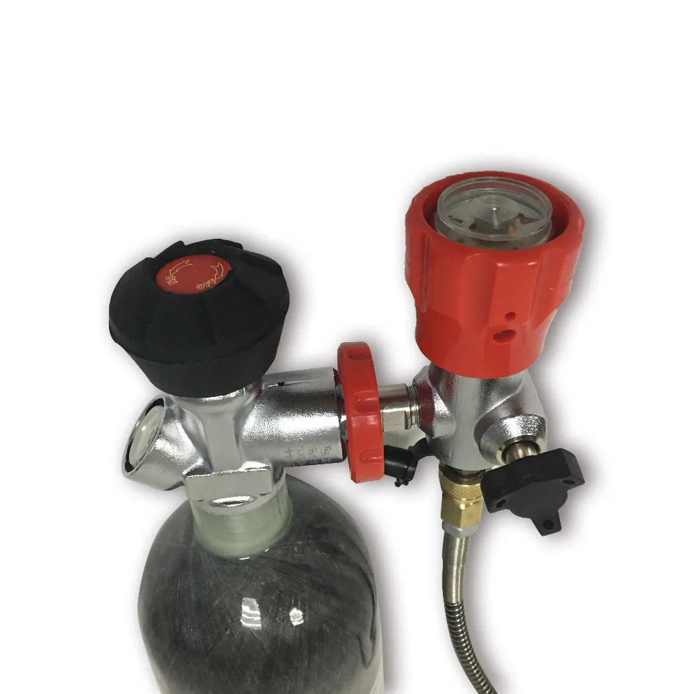 AC102301 2L 4500PSI углеродного волокна цилиндра с клапаном и АЗС дыхание воздушный