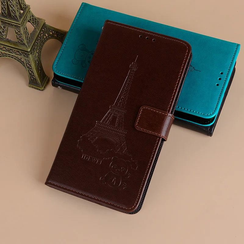 Роскошный кожаный чехол-книжка Prestige Muze X5 LTE для Muze X5 LTE PSP5518DUO, защитный чехол для телефона - Цвет: Коричневый
