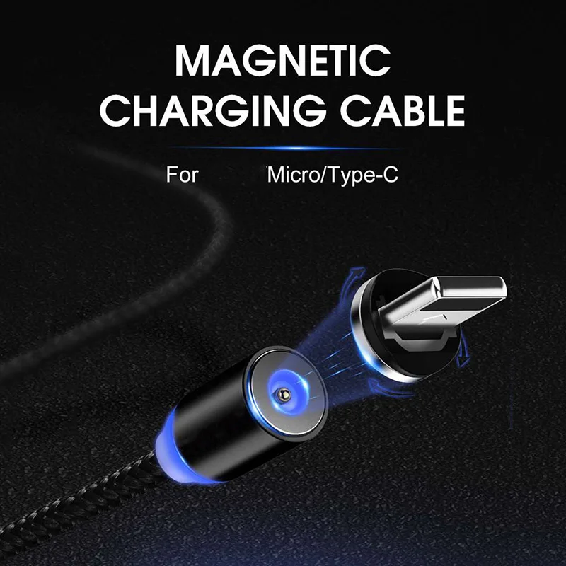 Магнитный кабель Type c магнит Micro USB разъем для Huawe p20 P30 p10 honor 9 10 Samsung A50 A7 S10 E s9 s8