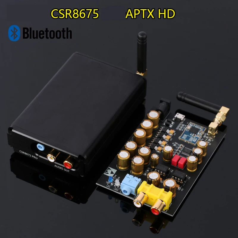 CSR8675 Bluetooth V5.0 приемник декодер аудио Плата 24BIT LDAC PCM5102 DAC аудио декодирование с антенной