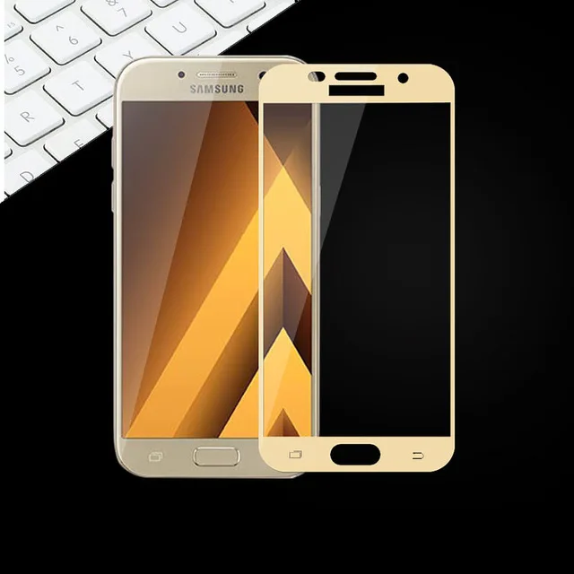 Закаленное стекло с полным покрытием для Samsung Galaxy A7 2017 Защитная пленка экрана