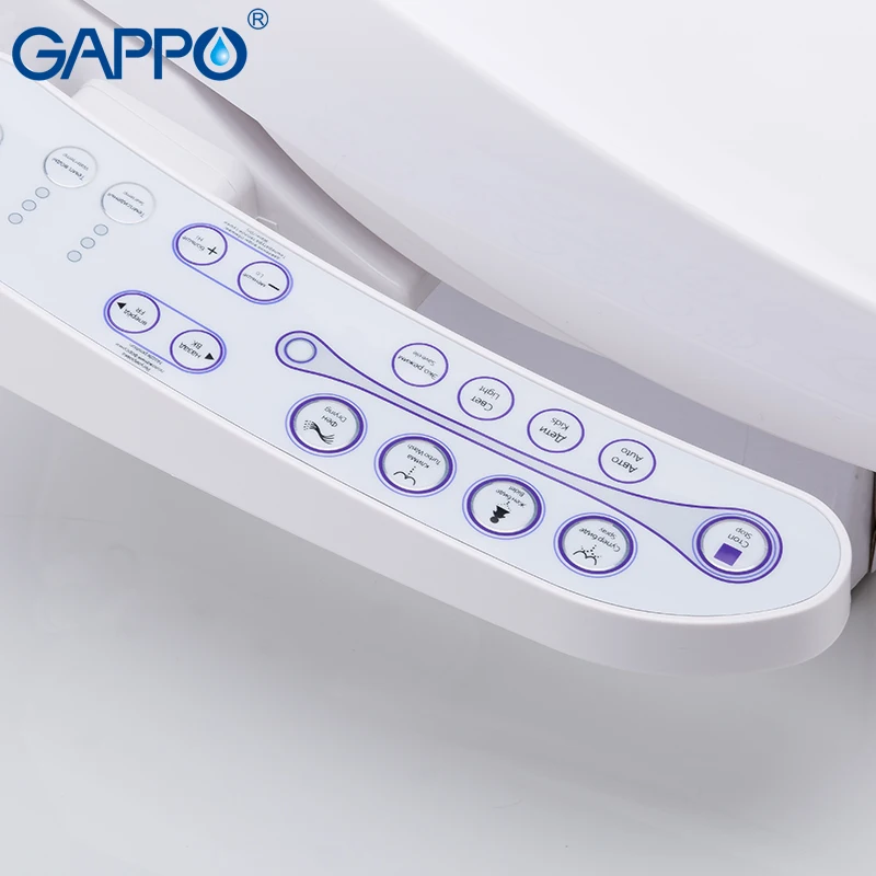 GAPPO сиденье для унитаза умное биде теплое чистое сухое покрытие удлиненное