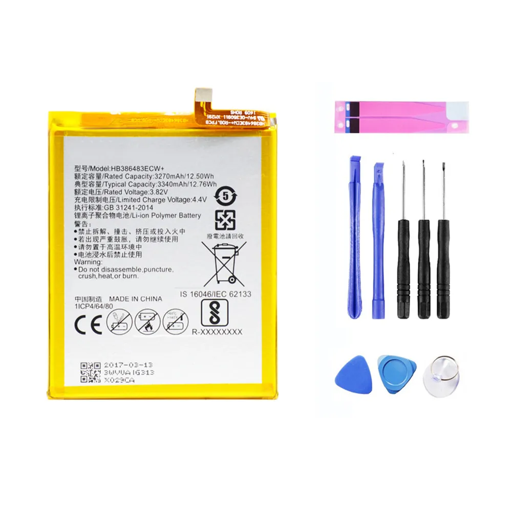 OEM Замена батареи HB386483ECW + для HuaWei MaiMang 5 G9 Plus MLA AL00 AL10 3270mAh Бесплатные