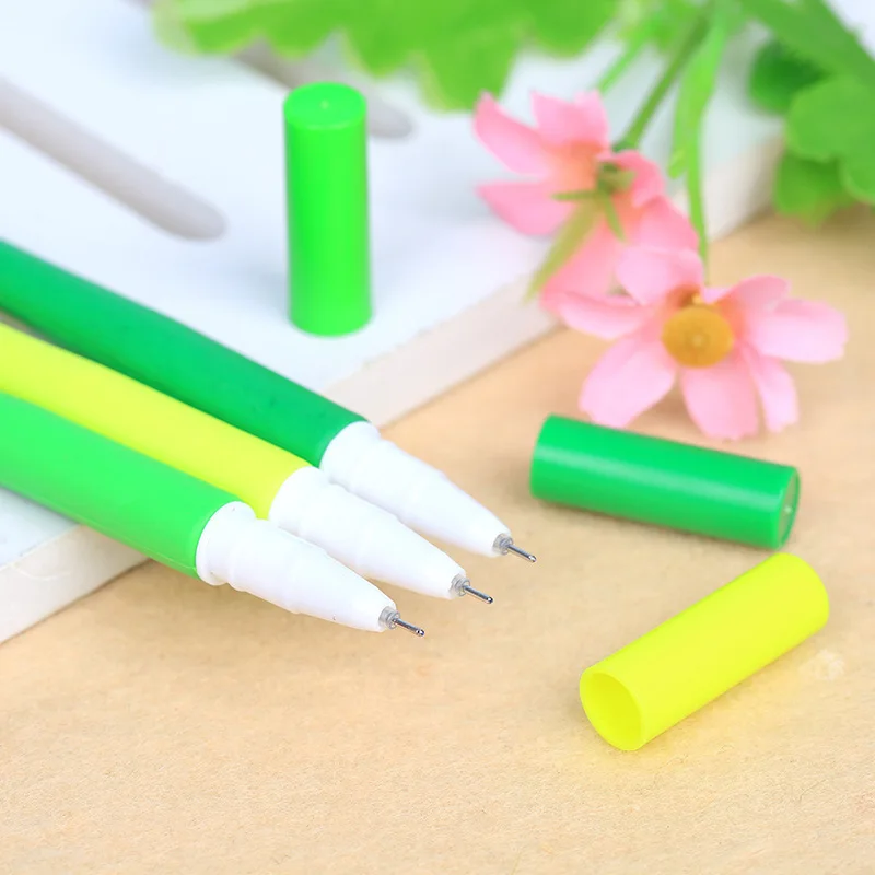 

2pcs 0.38mm Cute Flower Gel Pens Papelaria Kawaii Stationary Kids Praise Gifts Gel Ink Pen for School Office Writing Supplies