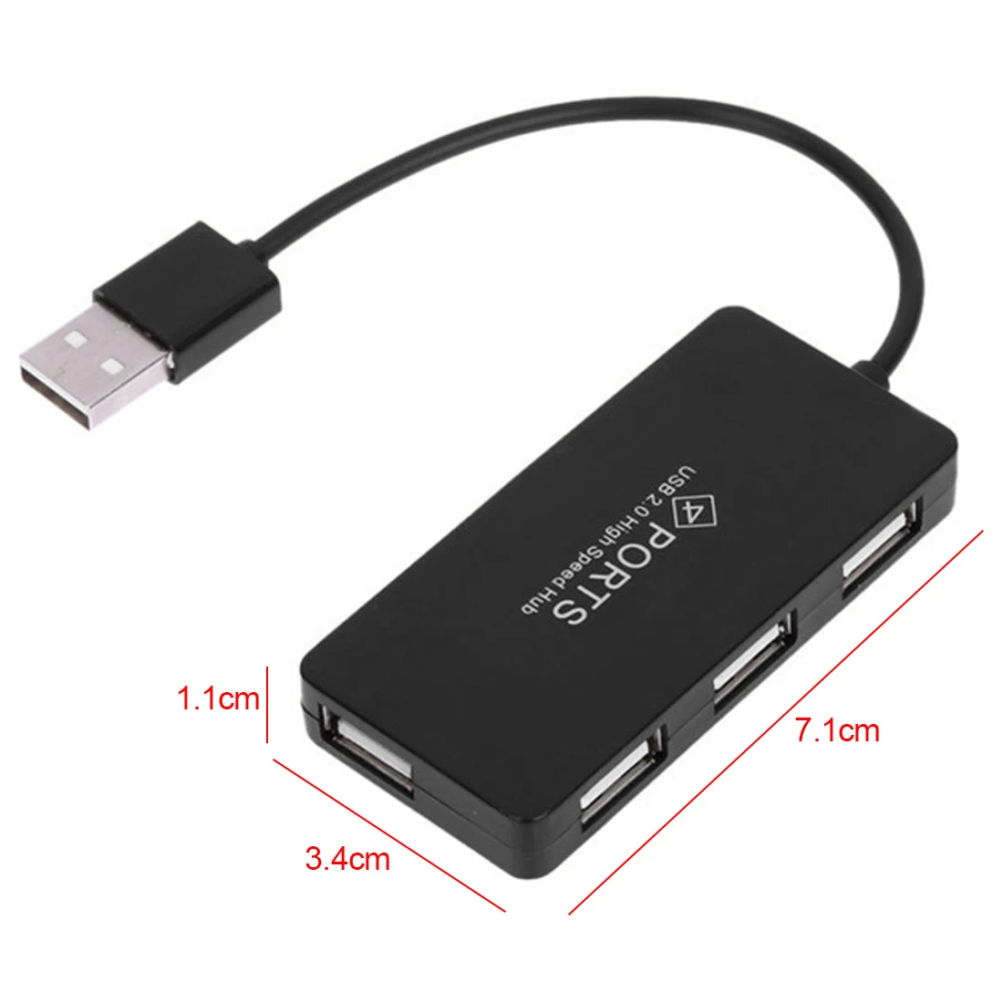 Высокое качество USB 2 0 концентратор 480 Мбит/с 4 порта сплиттер адаптер Аксессуары